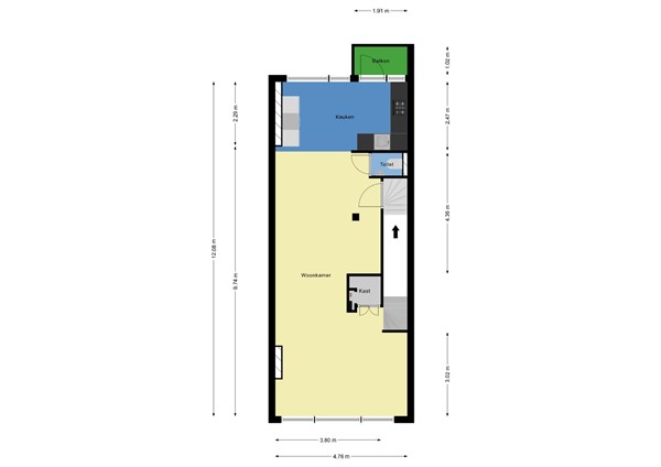 Floorplan - Noorderhavenkade 137A03, 3039 RP Rotterdam